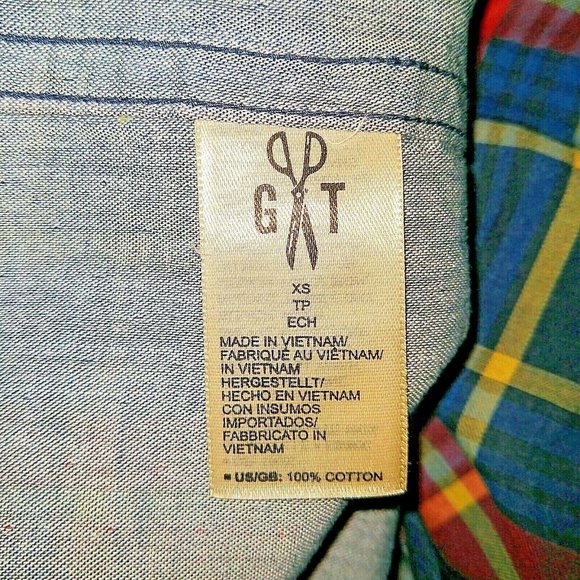 GOODTHREADS Mens Shirt Size XS Multicolor Button Down Double Face Plaid … - Picture 6 of 7